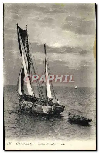 Cartes postales Bateau Trouville Barque de peche