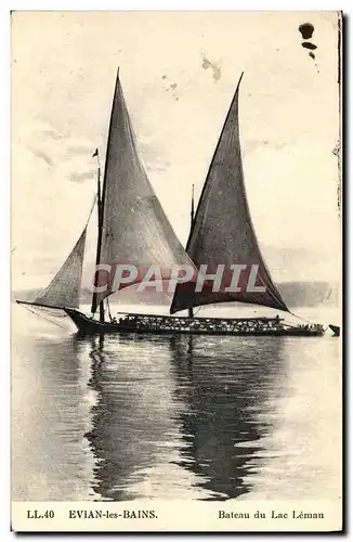 Cartes postales Bateau Evian les Bains Bateau du lac Leman