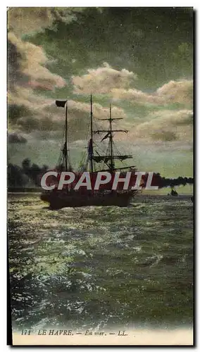 Cartes postales Bateau Le Havre En mer