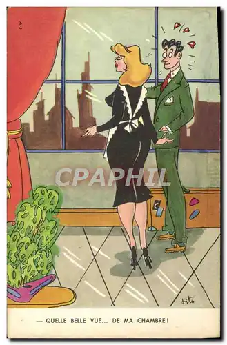 Cartes postales Humour Quelle belle vue