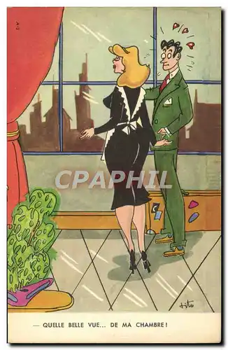 Cartes postales Humour Quelle belle vue