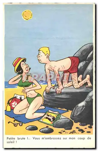 Cartes postales Humour Plage