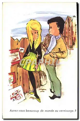 Cartes postales Humour Vernissage