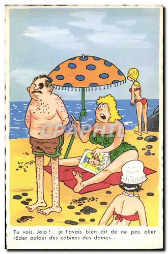Cartes postales Humour Plage