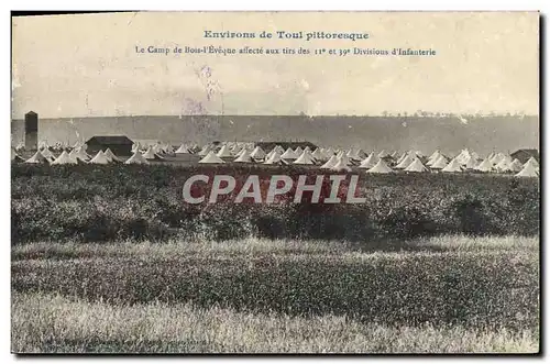 Ansichtskarte AK Militaria Environs de Toul Le camp de Bois l&#39Eveque affecte aux tirs des 11eme et 39eme d&#39