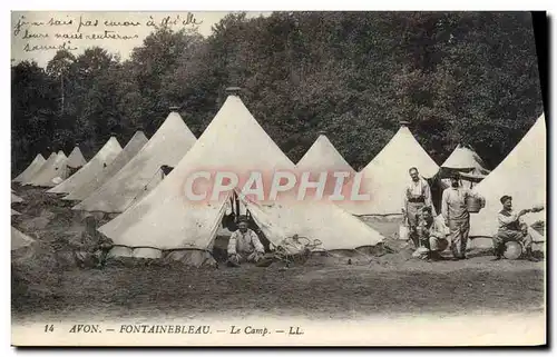 Ansichtskarte AK Militaria Avon Fontainebleau Le camp