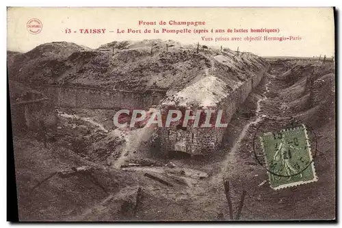 Ansichtskarte AK Militaria Front de Champagne Taissy Le fort de la Pompelle