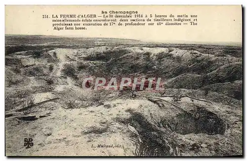 Cartes postales Militaria La ferme d&#39Alger