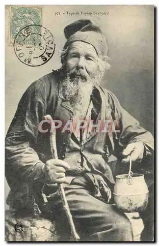 Cartes postales Folklore Type de paysan savoyard Savoie TOP
