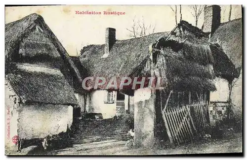 Ansichtskarte AK Folklore Habitation rustique