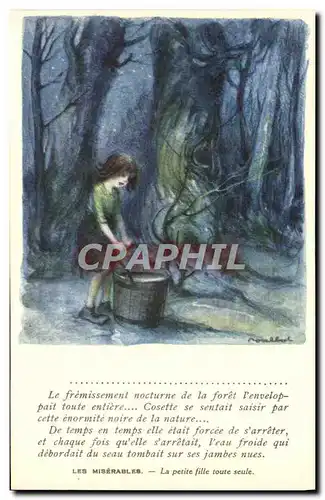 Cartes postales Fantaisie Illustrateur Poulbot Victor Hugo Les Miserables