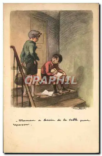 Cartes postales Fantaisie Illustrateur Poulbot Victor Hugo Les Miserables Elephant