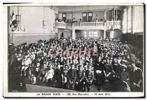 Ansichtskarte AK Paris 18eme La maison verte Rue Marcadet 27 juin 1915 Enfants