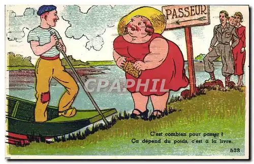 Cartes postales Humour Passeur