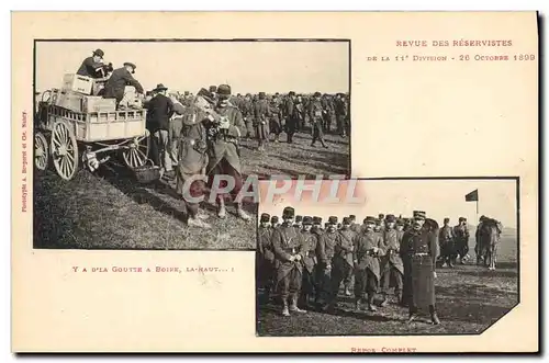 Ansichtskarte AK Militaria Revue des reservistes de la 11eme division 26 octobre 1899