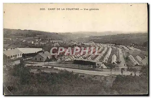 Ansichtskarte AK Militaria Camp de la Courtine Vue generale