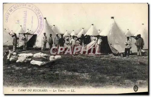 Ansichtskarte AK Militaria Camp du Buchard Les tentes