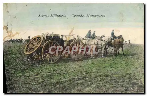 Cartes postales Militaria Manoeuvres