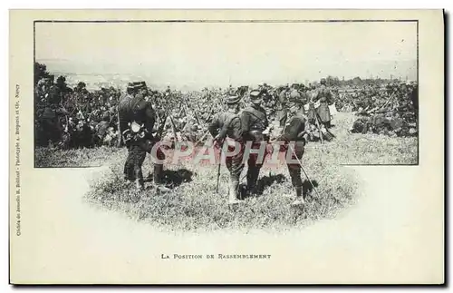 Ansichtskarte AK Militaria La position de rassemblement