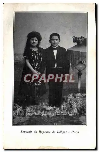 Cartes postales Foklore Nain Souvenir du royaume de Lilliput Paris