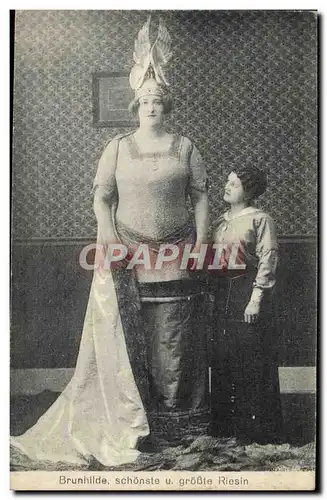 Cartes postales Foklore Geant Geante Riesin