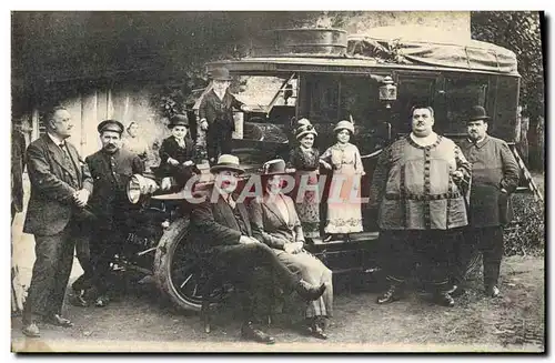 Cartes postales Foklore Phenomenes Nain Homme Fort Automobile TOP