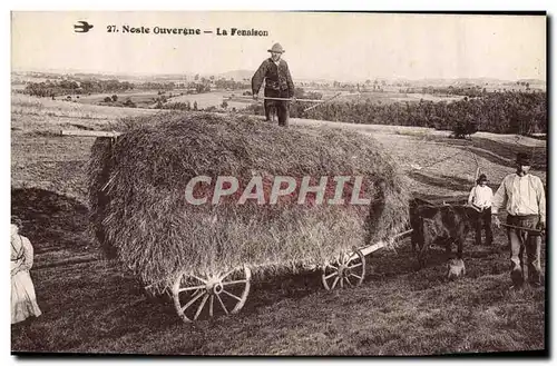 Ansichtskarte AK Folklore Noste Ouvergne La fenaison