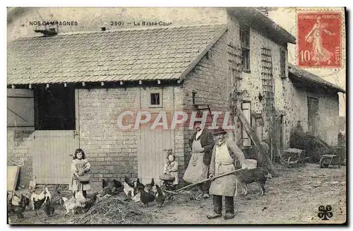 Ansichtskarte AK Folklore La basse cour