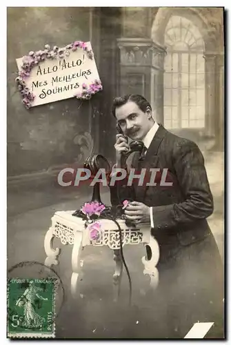 Cartes postales Fantaisie Telephone Homme