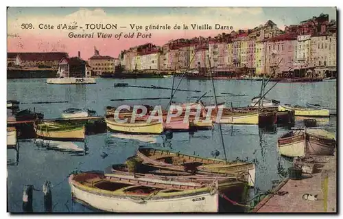 Ansichtskarte AK Bateau Toulon Vue generale de la Vieille Darse