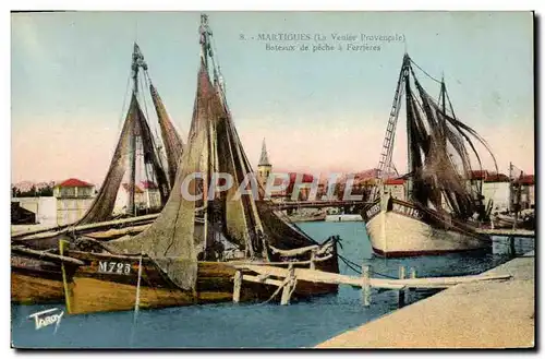 Cartes postales Bateau Martigues Bateaux de peche a Ferrieres