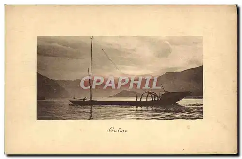 Cartes postales Bateau Calme