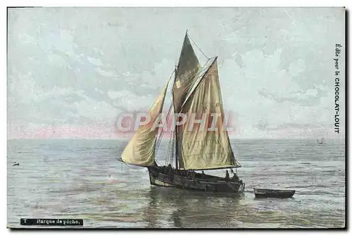 Cartes postales Bateau Barque de peche