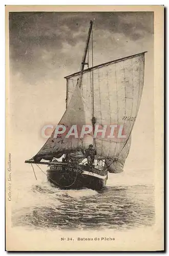 Cartes postales Bateau de peche