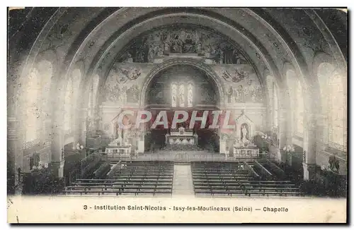 Cartes postales Enfants Institution Saint Nicolas Issy les Moulineaux Chapelle