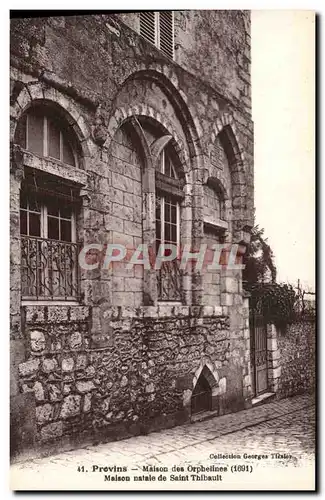Cartes postales Enfants Provins Maison des orphelins Maison natale de Saint Thibault