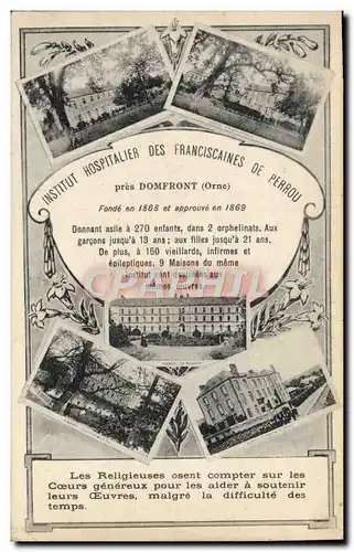 Cartes postales Enfants Institut hospitalier des Franciscaines de Perrou pres Domfront Orne