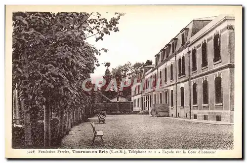 Ansichtskarte AK Enfants Fondation Pereire Tournan en Brie Facade sur la cour d&#39honneur