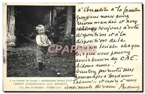 Cartes postales Enfants Colonies de vacances A la ferme de Rosoy OrphelinatComite d&#39Assistance aux Enfants Ru