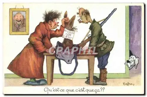 Cartes postales Fantaisie Humour Chasse Chasseur Gibier d&#39or Chien