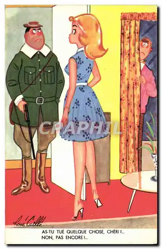 Cartes postales Fantaisie Humour Chasse Chasseur Rene Caille