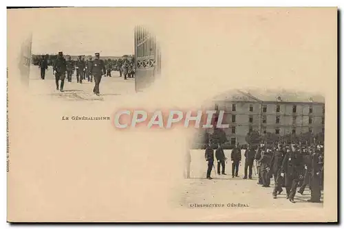 Cartes postales Militaria Le generalissime L&#39inspecteur general