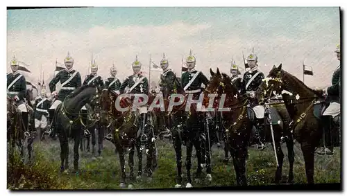 Cartes postales Militaria Armee allemande Le prince imperial heritier avec sa garde