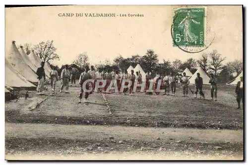 Cartes postales Militaria Camp du Valdahon Les corvees