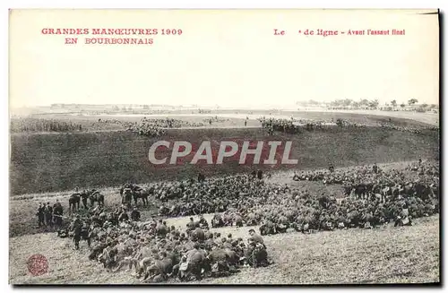 Cartes postales Militaria Bourbonnais Grandes manoeuvres 1909