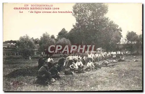 Cartes postales Militaria Bourbonnais Grandes manoeuvres 1909