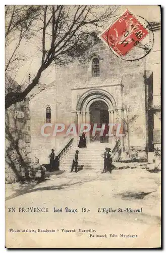 Ansichtskarte AK Cachet Esperanto En Provence Les Baux Eglise St Vincent