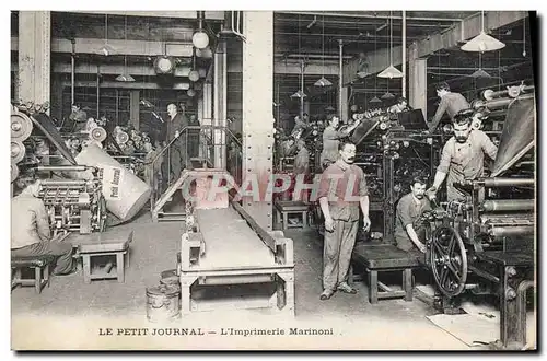 Cartes postales Presse Le Petit Journal Imprimerie Marinoni