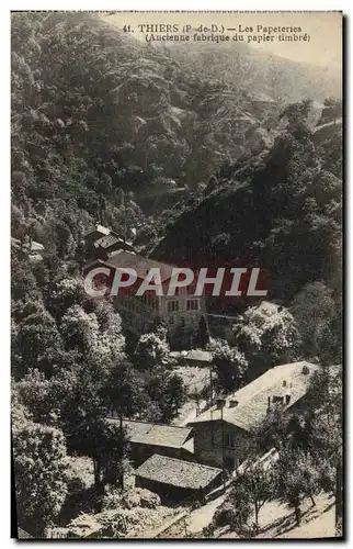 Cartes postales Thiers Les papeteries Ancienne Fabrique du papier timbre