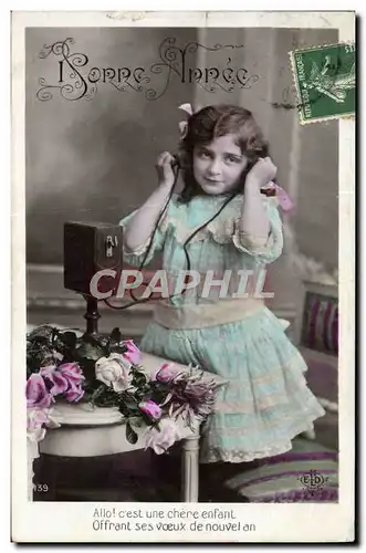 Cartes postales Telephone Enfant